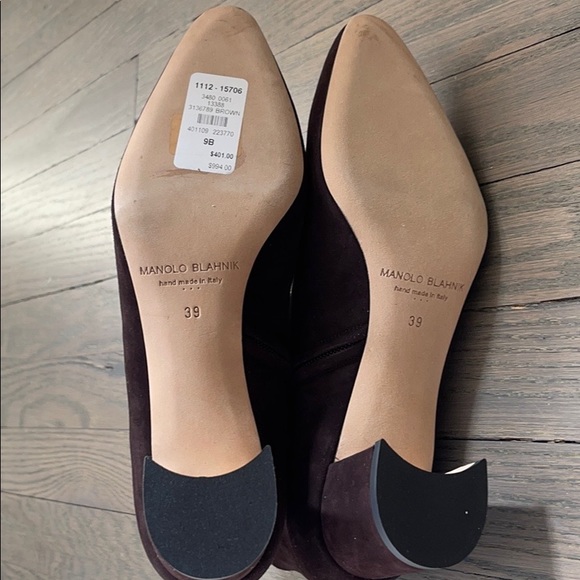Manolo Blahnik Brown Suede Boots - Picture 3 of 4